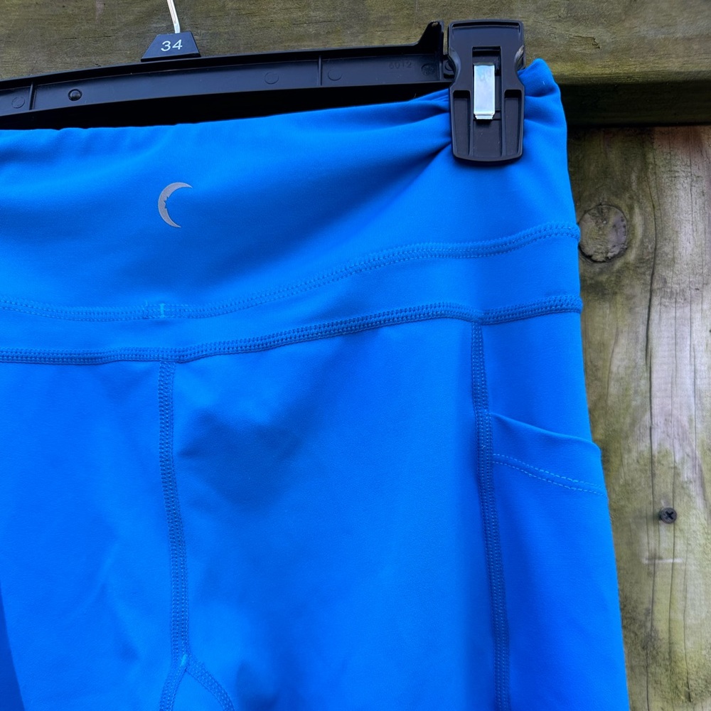 Zyia Light N Tight 7/8 Legging Bright Blue Pockets Size 4 - Picture 11 of 11